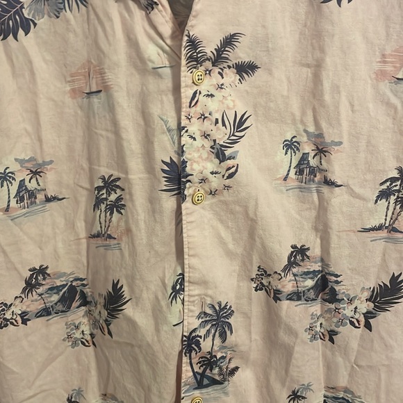 Men’s Barney cool button up shirt with camp collar - Picture 3 of 4